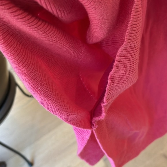 GUC pink 100% cashmere Juicy Couture poncho with stitched sleeve opening - Picture 6 of 11